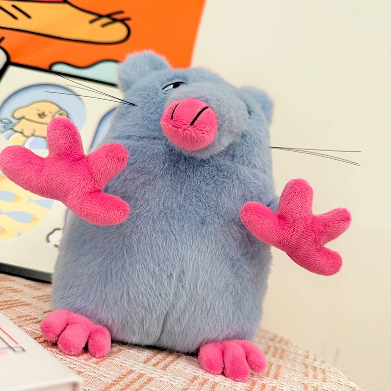 La sorellina non ha dormido ma. Pizza Tower Mouse Ornamento vocale Piccolo mouse che registra bambole Divertente scherzo creativo Regalo astratto