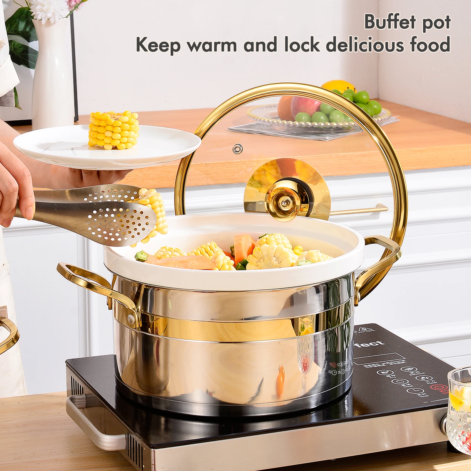 

Высококачественная роскошная свадебная натиральная тарелка, пищевая изоляция, шведское оборудование, кейтеринг