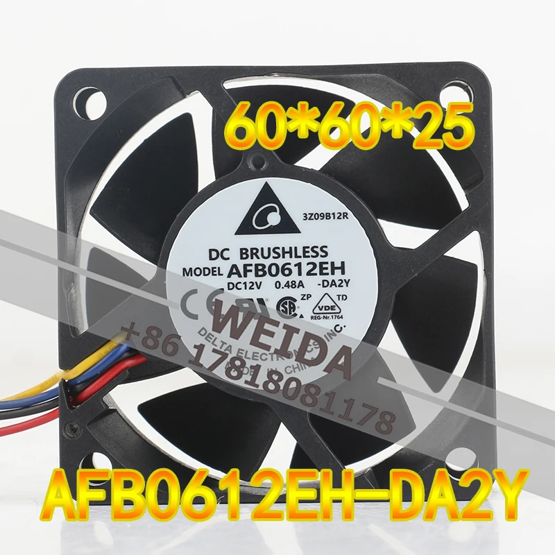 

Вентилятор охлаждения Delta 6 см, 12В 0.48А, AC EC 6025, с двойным шарикоподшипником, высокий объем воздухопотока, 60x60x25 мм, AFB0612EH-DA2Y