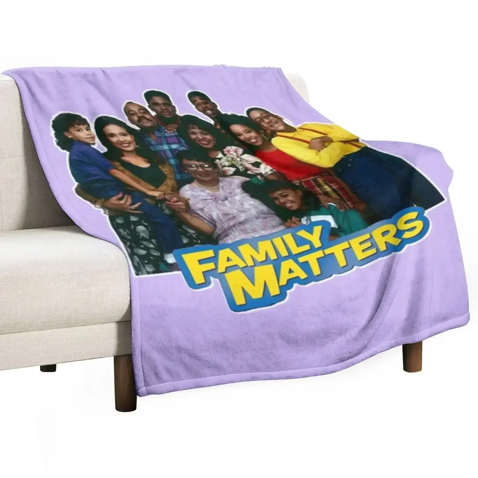 Family Matters Throw Blanket Shaggy Baby Decorative Sofa Nap Sofa Throw Flannels Blankets