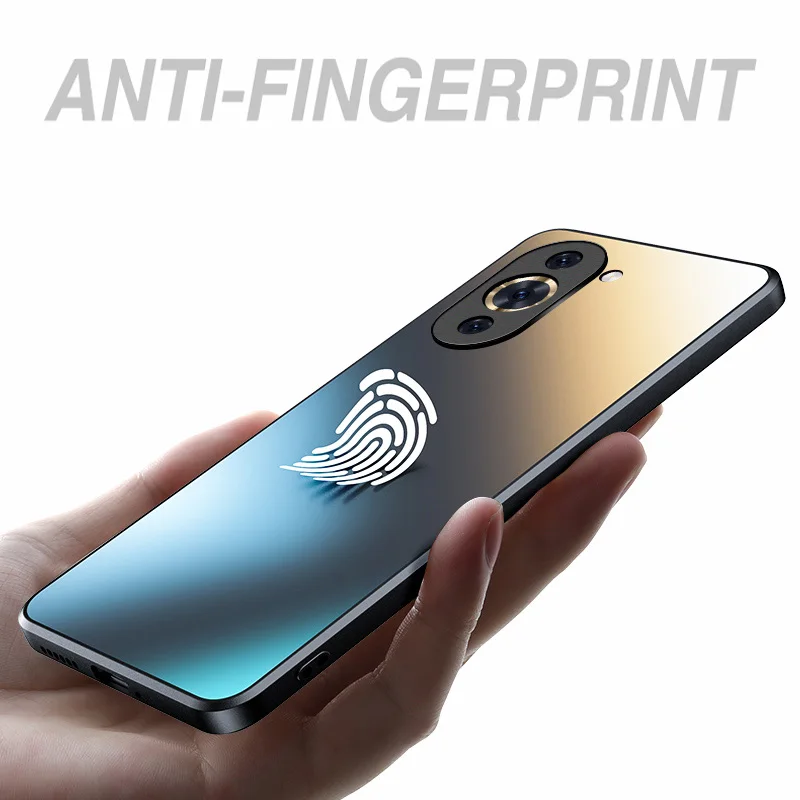 Custodia in vetro opaco riflettente in Silicone AG di lusso per Huawei Nova 11 10 Pro nova 9 se nova9 Pro custodia protettiva per obiettivo della