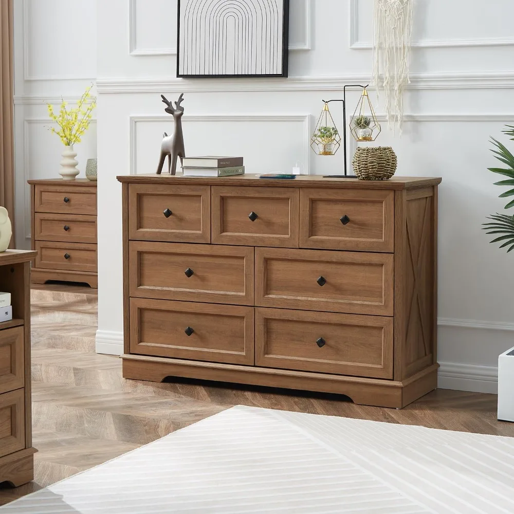 

Комоды с 7 ящиками, комод для спальни, современный деревянный комод с зарядной станцией, комод Dr