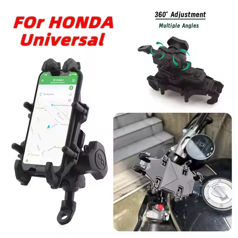 For HONDA CBR600RR CBR1000RR CB650R CB1000R CB500F/X CB750 Hornet Shockproof Moto Phone Bracket Stand Phone Holder Accessories