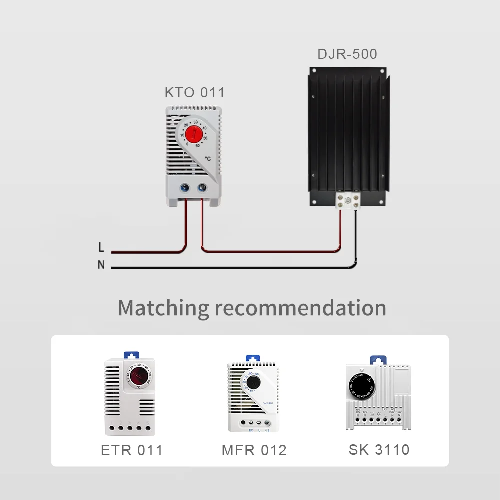 DJR 300W Ohmic Aluminum Alloy Electrical Heater Panel Industrial Resistance Heater for Cabinet