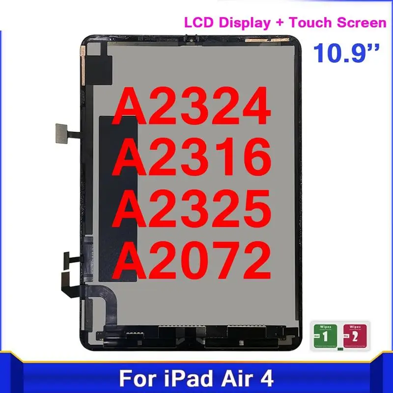 2025 New LCD Display For Apple iPad Air 4 4th Gen Air4 2020 A2324 A2316 A2325 A2072 LCD Screen Touch Digitizer Assembly Panel