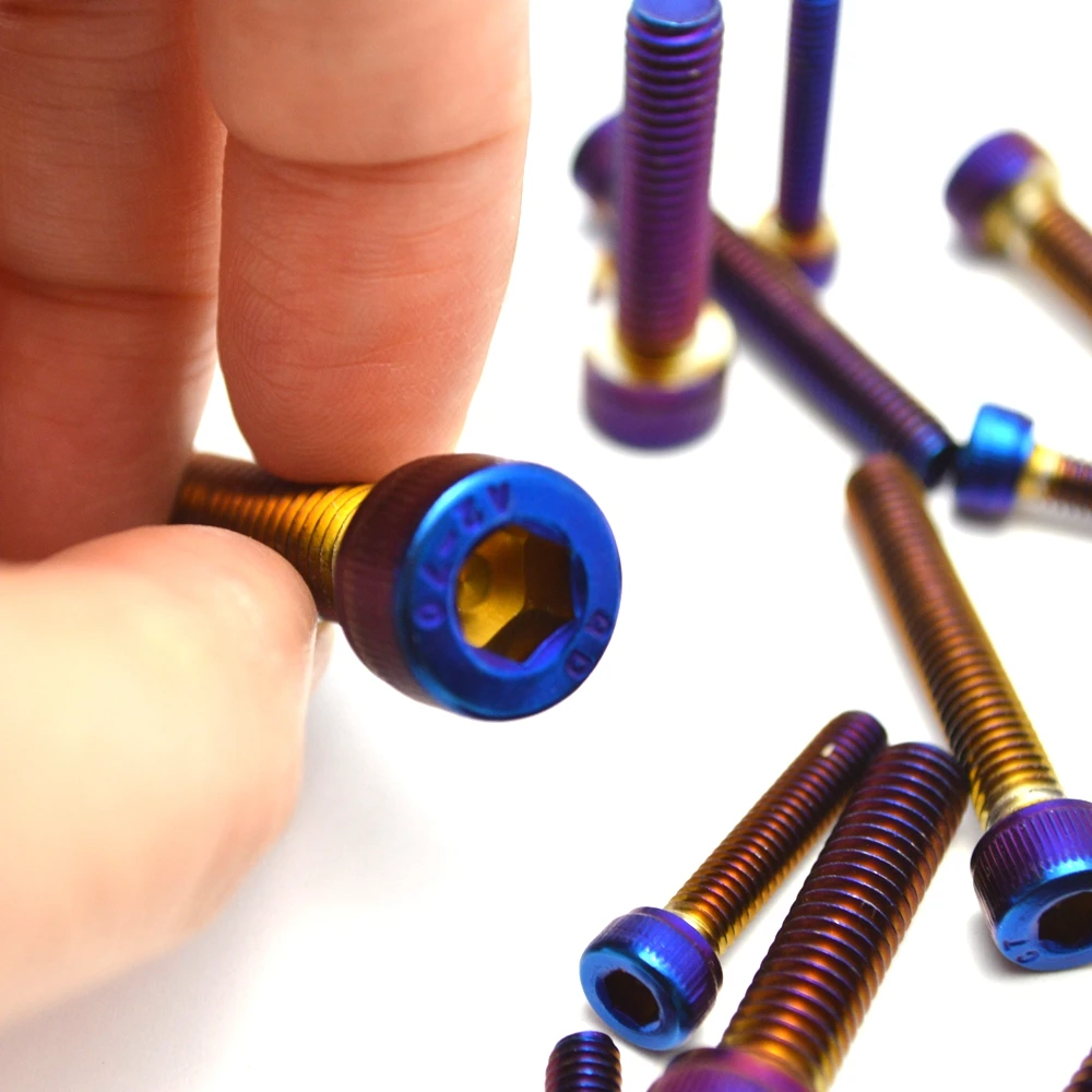 Motorcycle Screw Burnt Blue Color M3  Stainless Steel Material