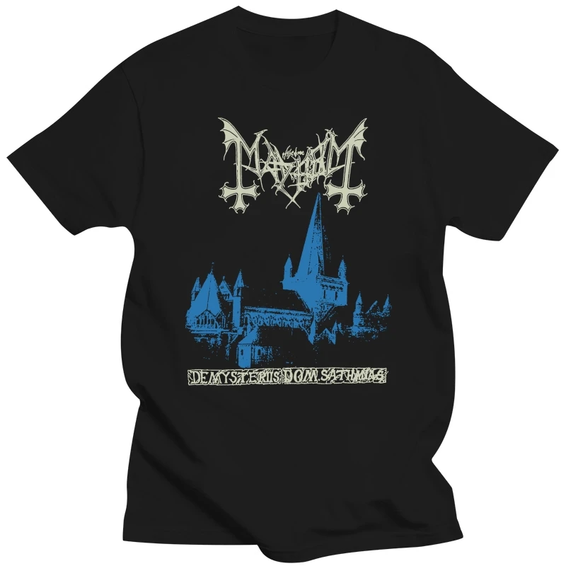 Mayhem De Mysteriis Shirt S M L XL XXL Black Metal T-Shirt Official Band Tshirt