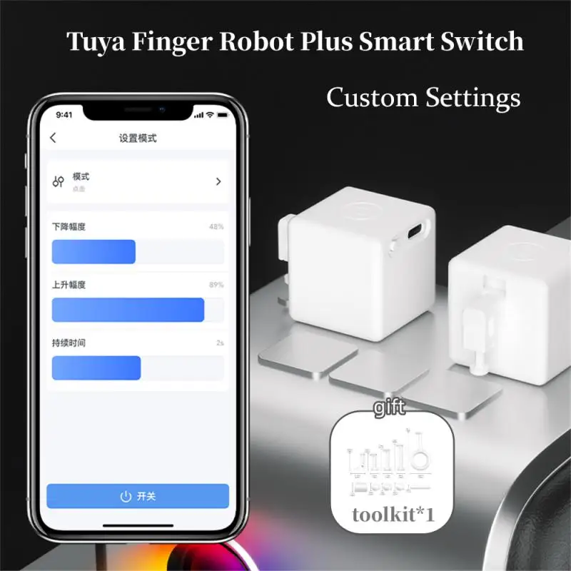 

Tuya Finger Robot Plus Smart Switch Button Pusher Smart Life Doodle Mesh Finger Robot с перезаряжаемой батареей Потребительский