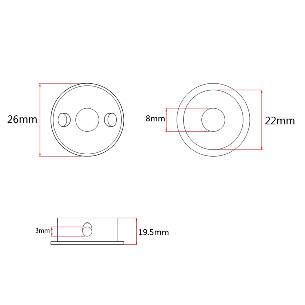 

2pcs Guitar Jack Plate Set Metal Replacement for 6.35mm Socket Fit 22mm Hole Electric Guitar Accessories Parts