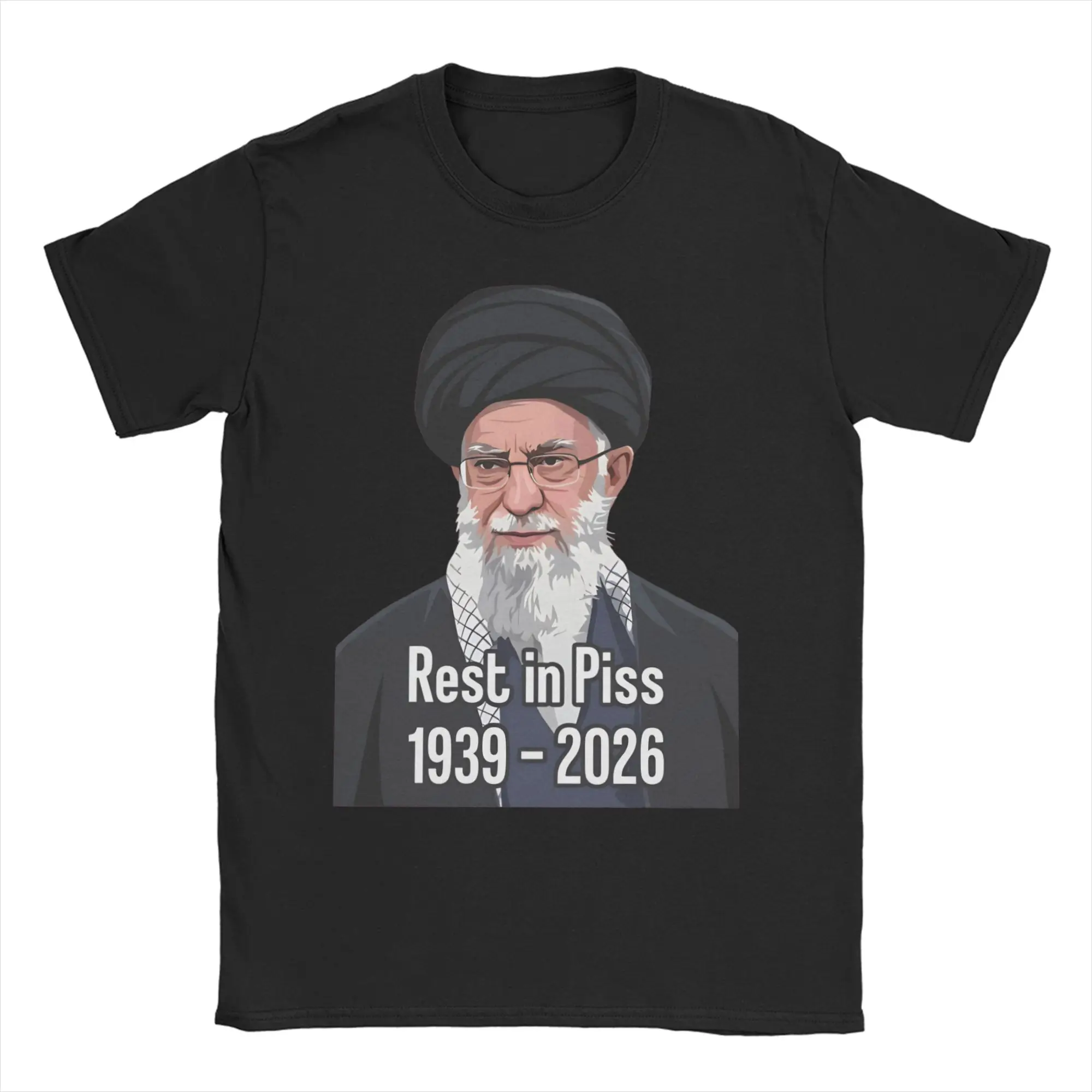 

Vintage T Shirt Summer Ali K-Khamenei Fashion T-Shirts Pure Cotton Tee Shirt for Adult Y2K Classic Short Sleeve Top Tees