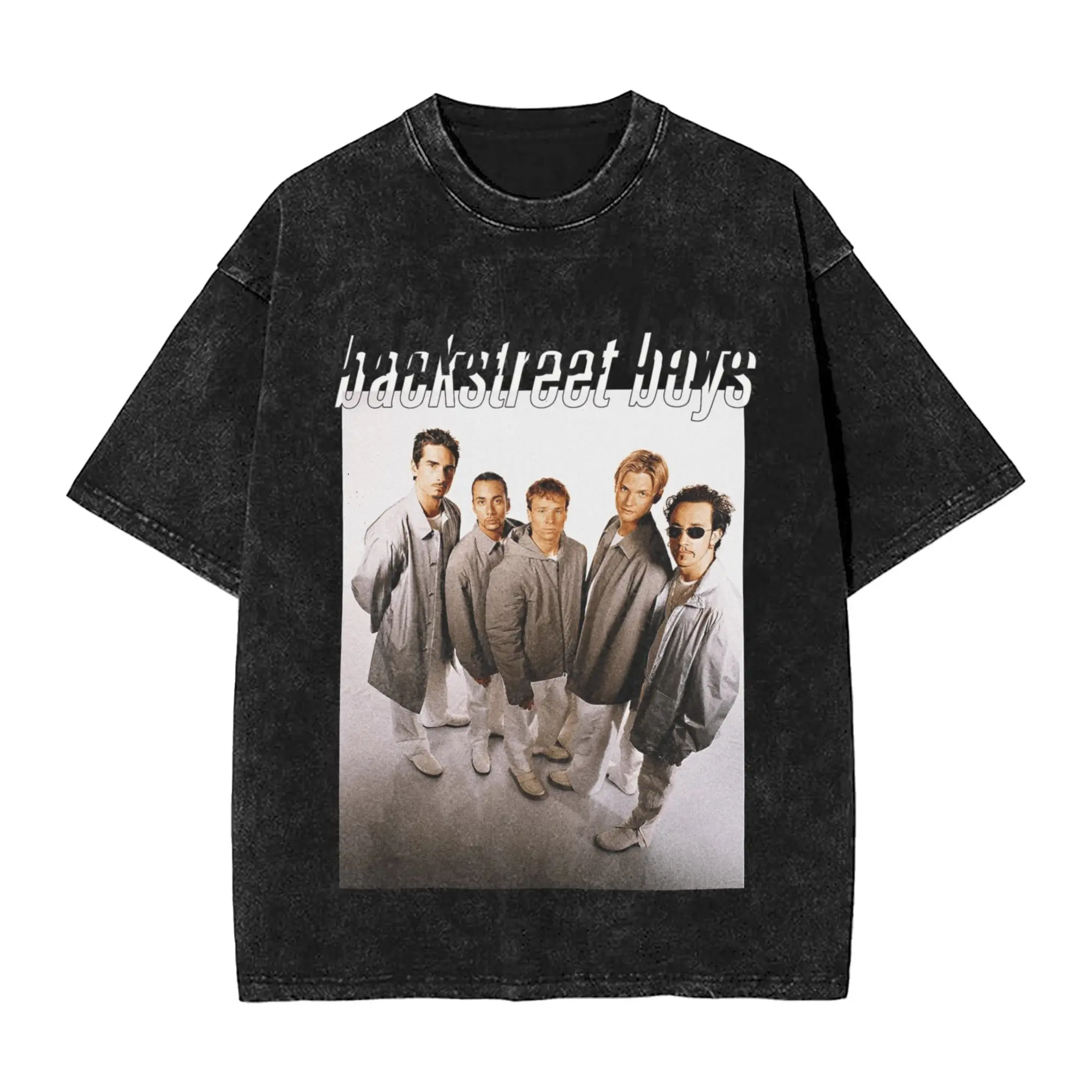 

Винтажная стираная футболка Backstreet Boys Millennium Tour, музыкальные хлопковые футболки для мужчин, пляжные повседневные топы в стиле ретро Y2K