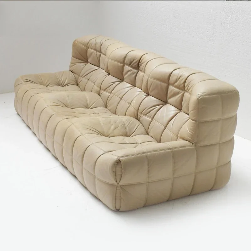 أريكة كسولة من قماش جزيرة الغزلان الإيطالية، غرفة معيشة كلاسيكية، شقة صغيرة، مصمم صف مستقيم لمشاهير الإنترنت #3