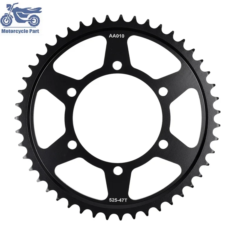 

For Triumph 675Daytona 675DaytonaR 675Street Triple 675 Street Triple R Motorcycle Rear Sprocket 20CrMnTi 525-47T 520 Chain 47T