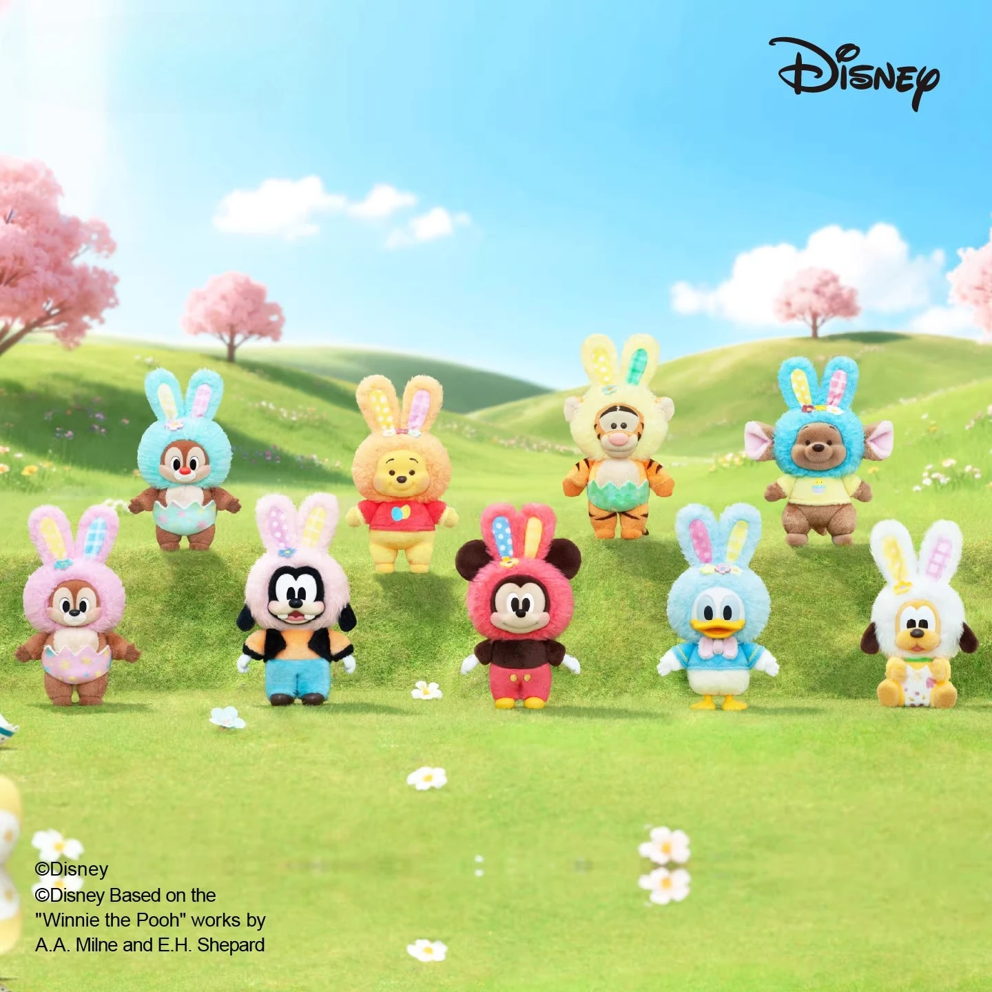 

Disney Spring Egg Series Plush Keychain Blind Box Cute Cartoon Mystery Bag Hanging Ornament Collection Easter Gift for Fans