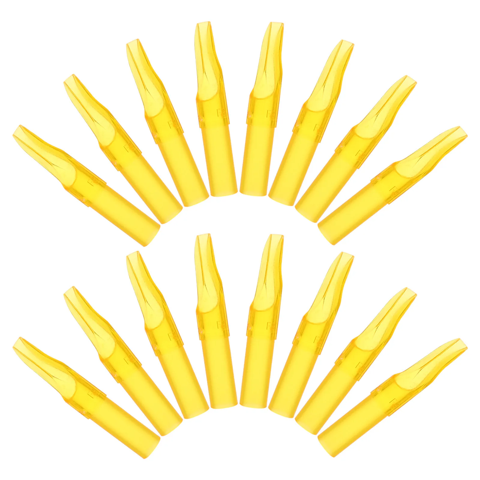 

50 шт. пластиковых насадок для татуировочных игл с гладким изогнутым наклонным дизайном для безопасного и долговечного татуирования, одноразовые насадки-дюзы