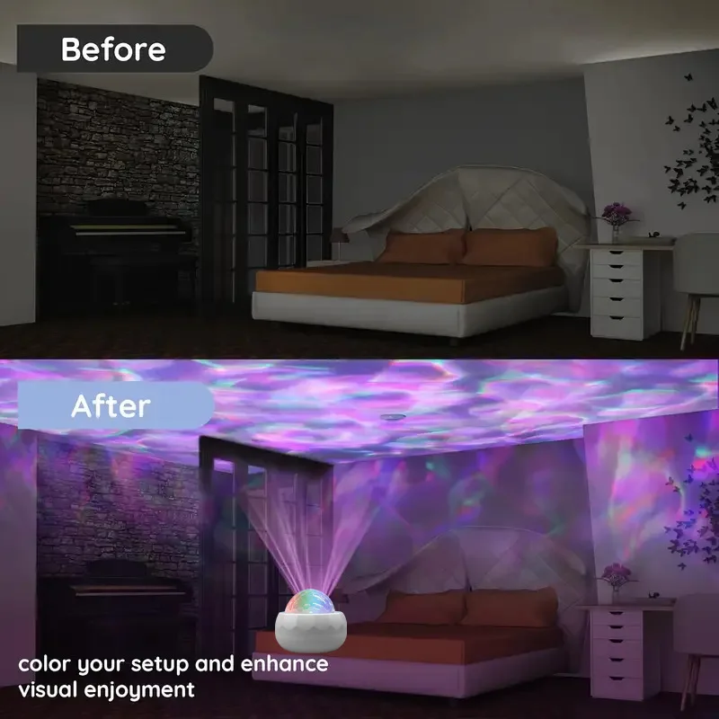 Aurora Mood Light Galaxy Projector Space Night Light with Northern Lights Effect Light for Bedroom PlayroomGame Room Parties