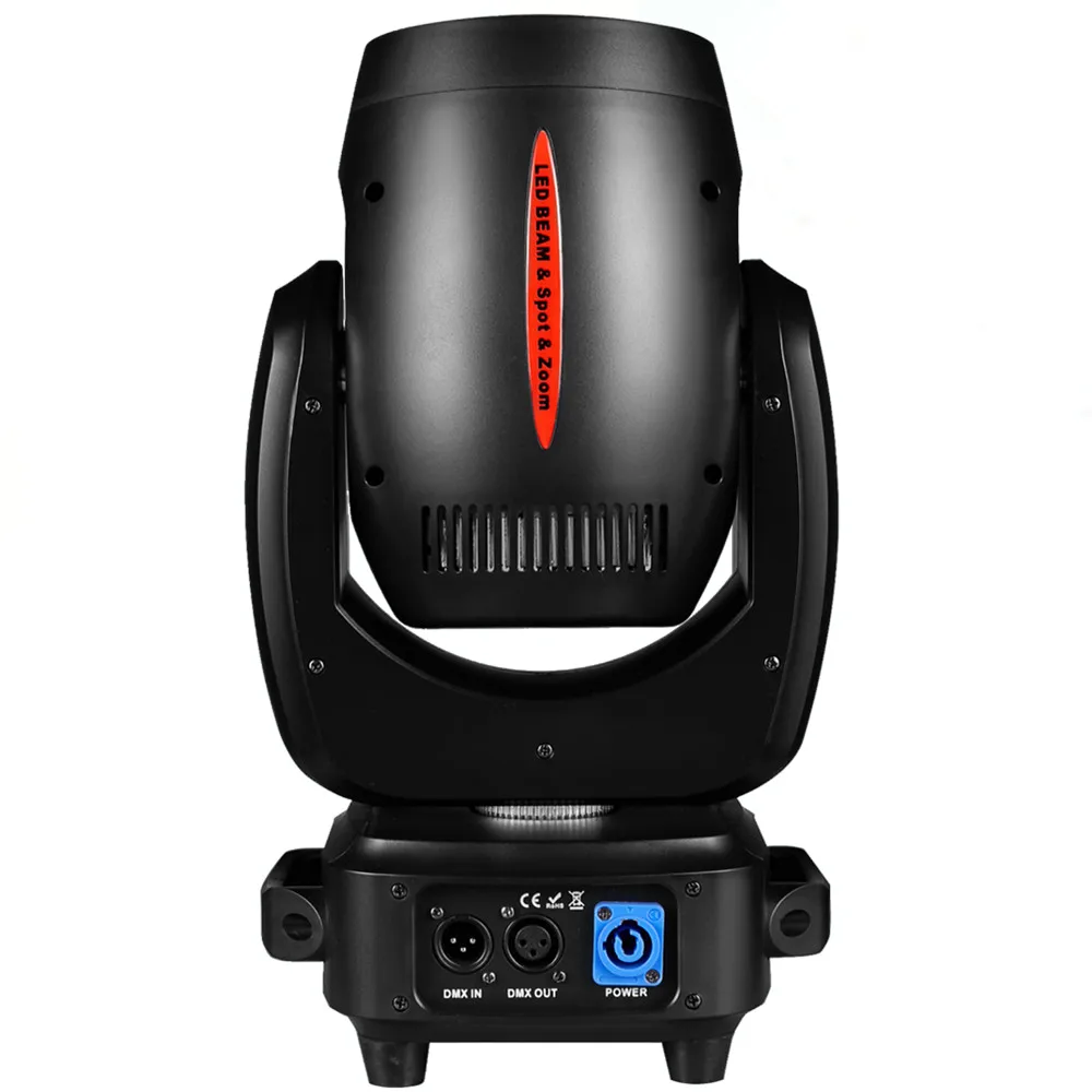 LED Mini 180W Moving Head Light Beam&Spot& Zoom 24  Prisms 14 Gobos 11Color Wheel &7 -Color Wheel 6 Discharge -Lens DJ Stage