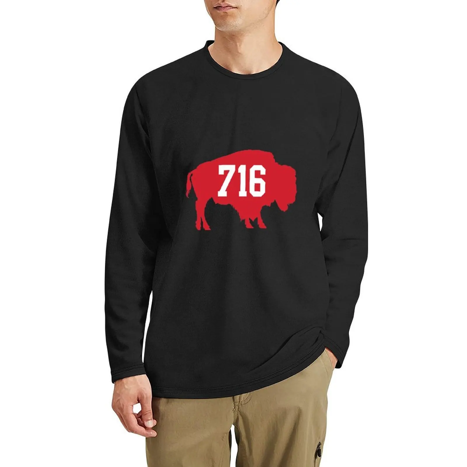 

716Red Sticker Long T-Shirt t shirt man cute tops custom t shirts design your own plain t-shirt mens graphic t-shirts funny