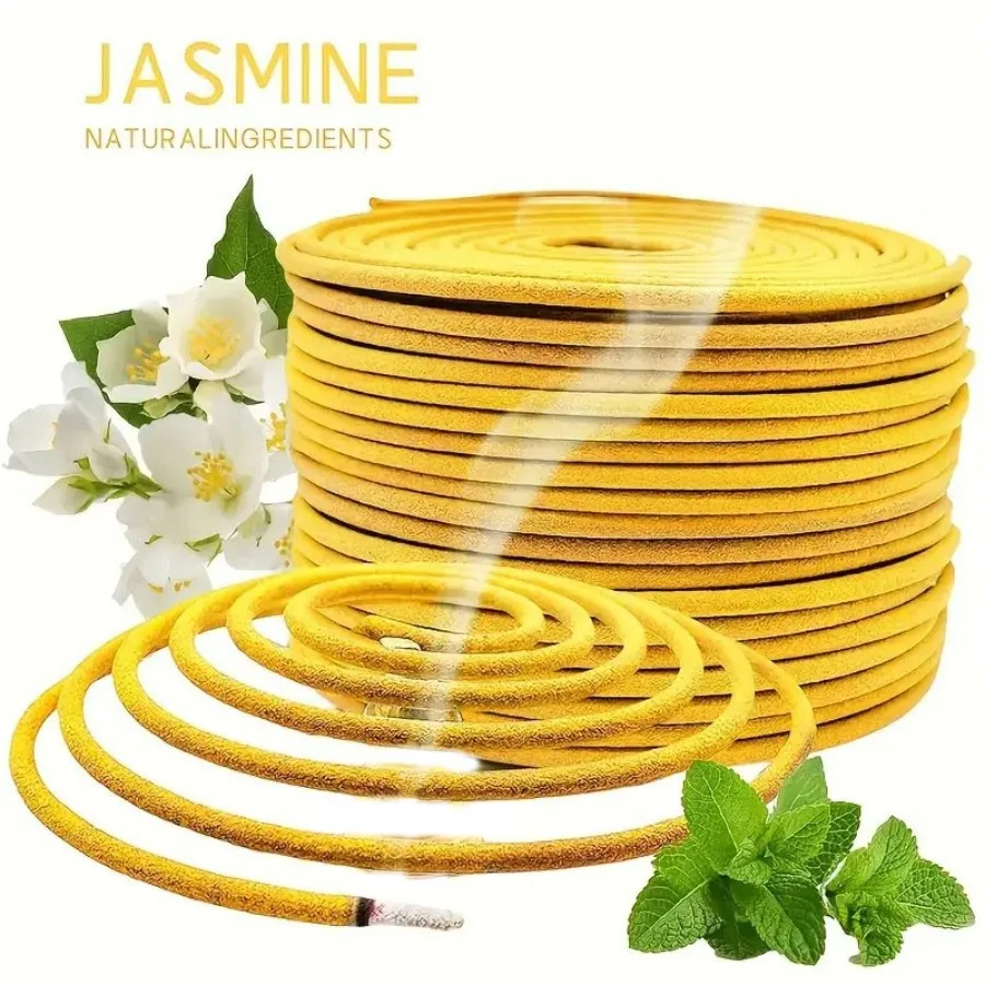 20/48/80 Stück Jasmin-Spiralspulenduft, geeignet für Heimdekoration, Yoga, Meditation, Weihnachtsgeschenke