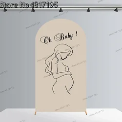 Baby Gender Pregnant Mom Stickers  Guessing Happy Family Custom Modern Wedding Decor Sign Party Personalized Memorial Day