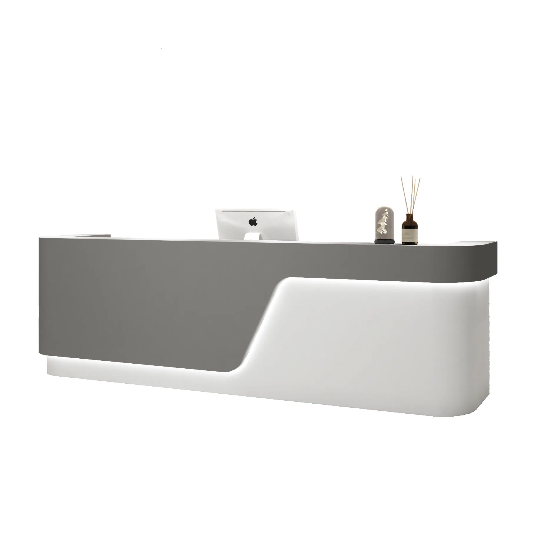 Simple modern beauty salon checkout page clothing store barber shop bar company reception desk dental clinic front desk