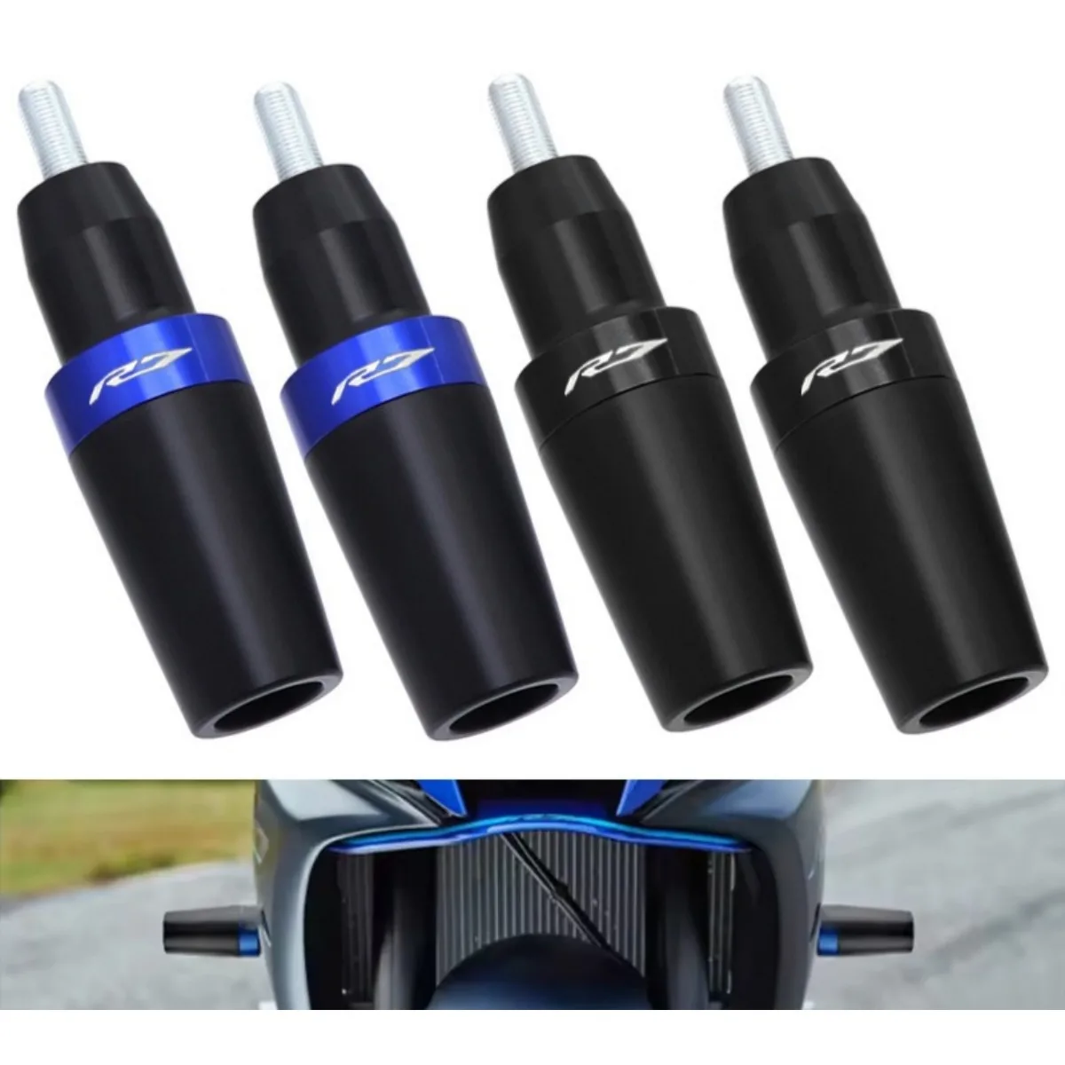 

For Yamaha YZF-R7 2021-2024 Car Body Anti Drop Rubber Modification Protector Anti Drop Ball Protection Accessories