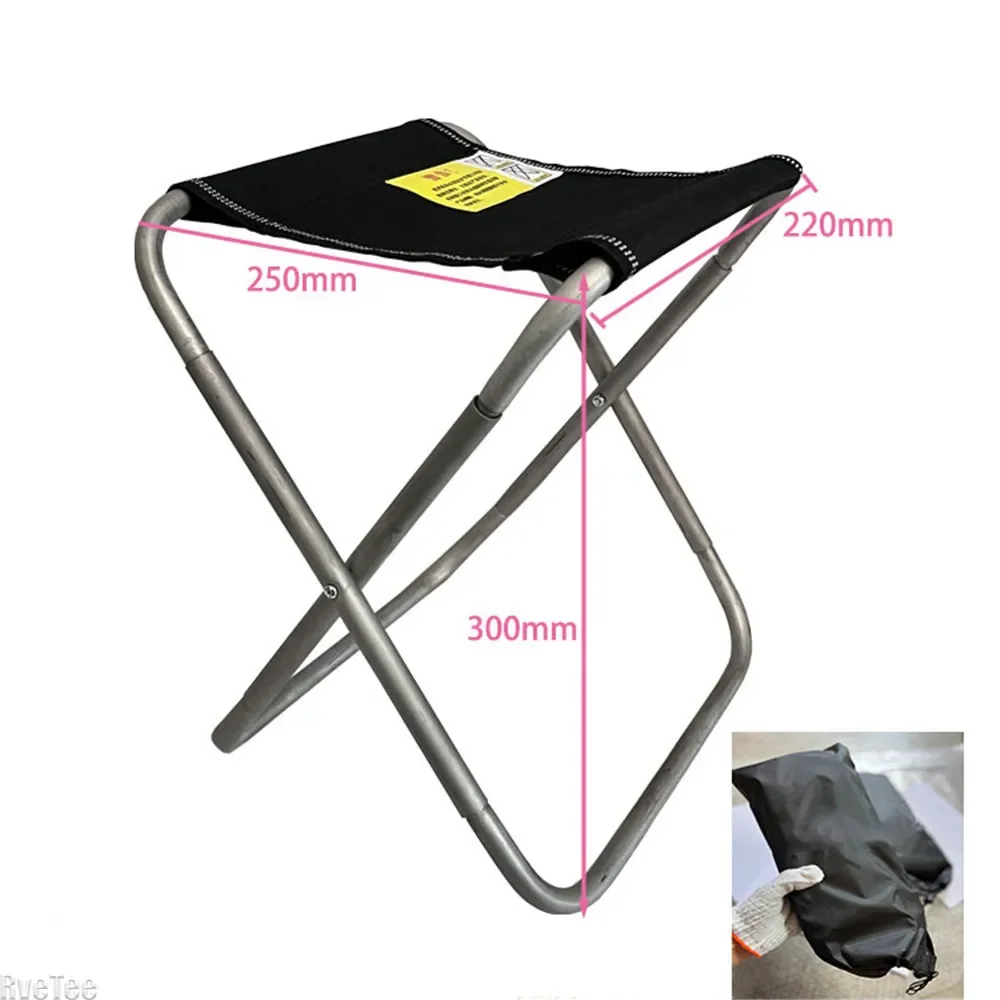 Titanium Alloy Folding Stool Fishing Chair Portable Outdoor Stool Camping Is Convenient To Store Barbecue Titanium Alloy Stool