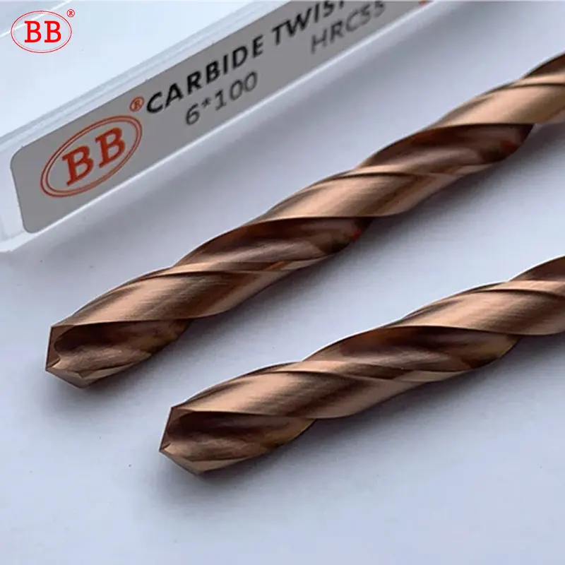 BB CNC Carbide Drill 100mm Long Length Tungsten Steel For Stainless Steel Metal Aluminum Copper 1PCS 3mm-15mm