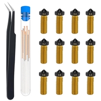 Brass Nozzle Hotends Kit With M6 Thread For Anycubic Vyper, Kobra Plus, Kobra Max - 3D Printer Essential Parts