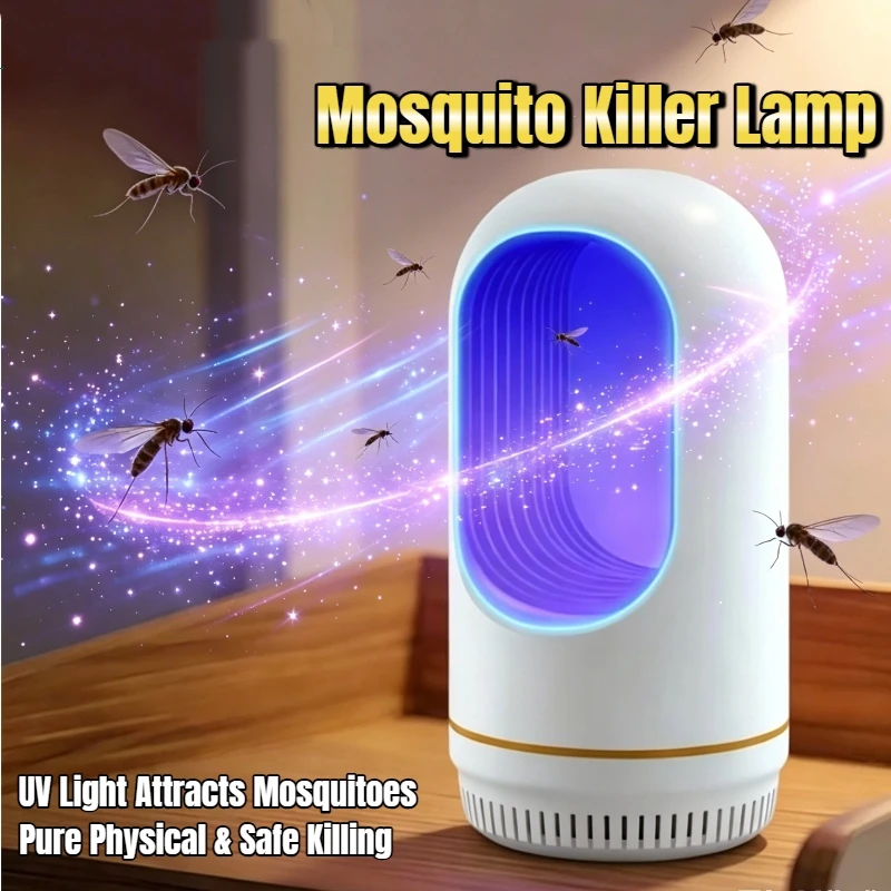 Mosquito Killer Lamp Mute Insect Fly Trap Camping Lantern USB Electric Mosquito Swatter Outdoor Insect Killer Repellent