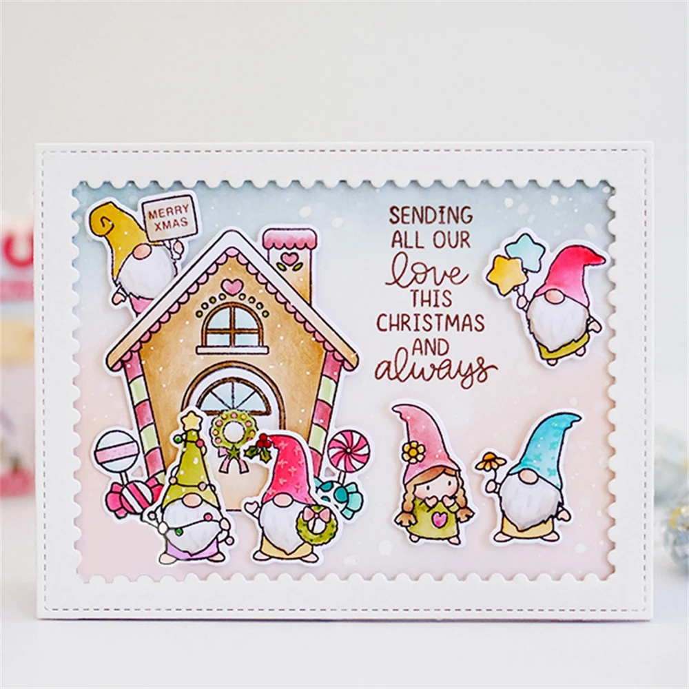 Snow Much Fun Stamp and Cutting Dies Mammoth Love Clear Stamps For DIY Scrapbooking Decoration Paper Craft Album Card Making