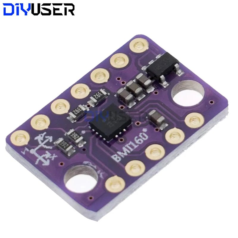 DIYUSER BMI160 GY-BMI160 6DOF 6-axis Rate Gyro Gravity Accelerometer Sensor Module IIC I2C SPI Communication Protocol 3-5V