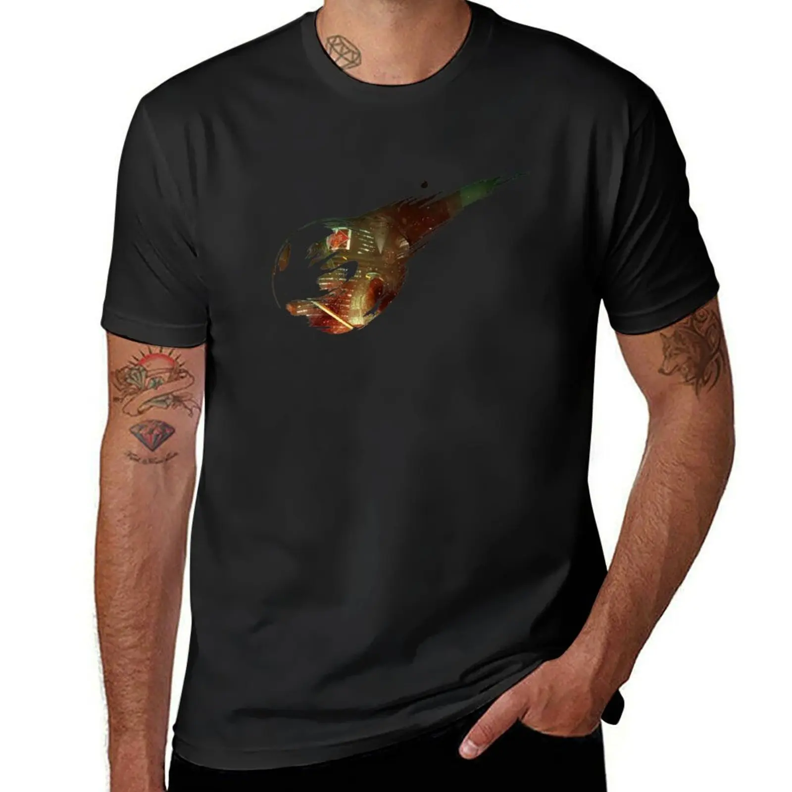 

FF VII Meteor T-Shirt cheap stuff graphic tee shirt summer tops anime shirts men