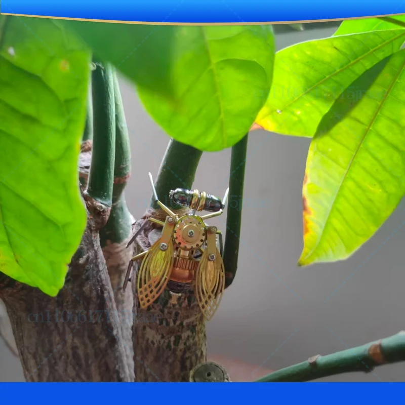 Steampunk Mechanical Insect Model Fruit Fly Pure Handmade All Metal Creative Collection Crafts Ornament Decoration