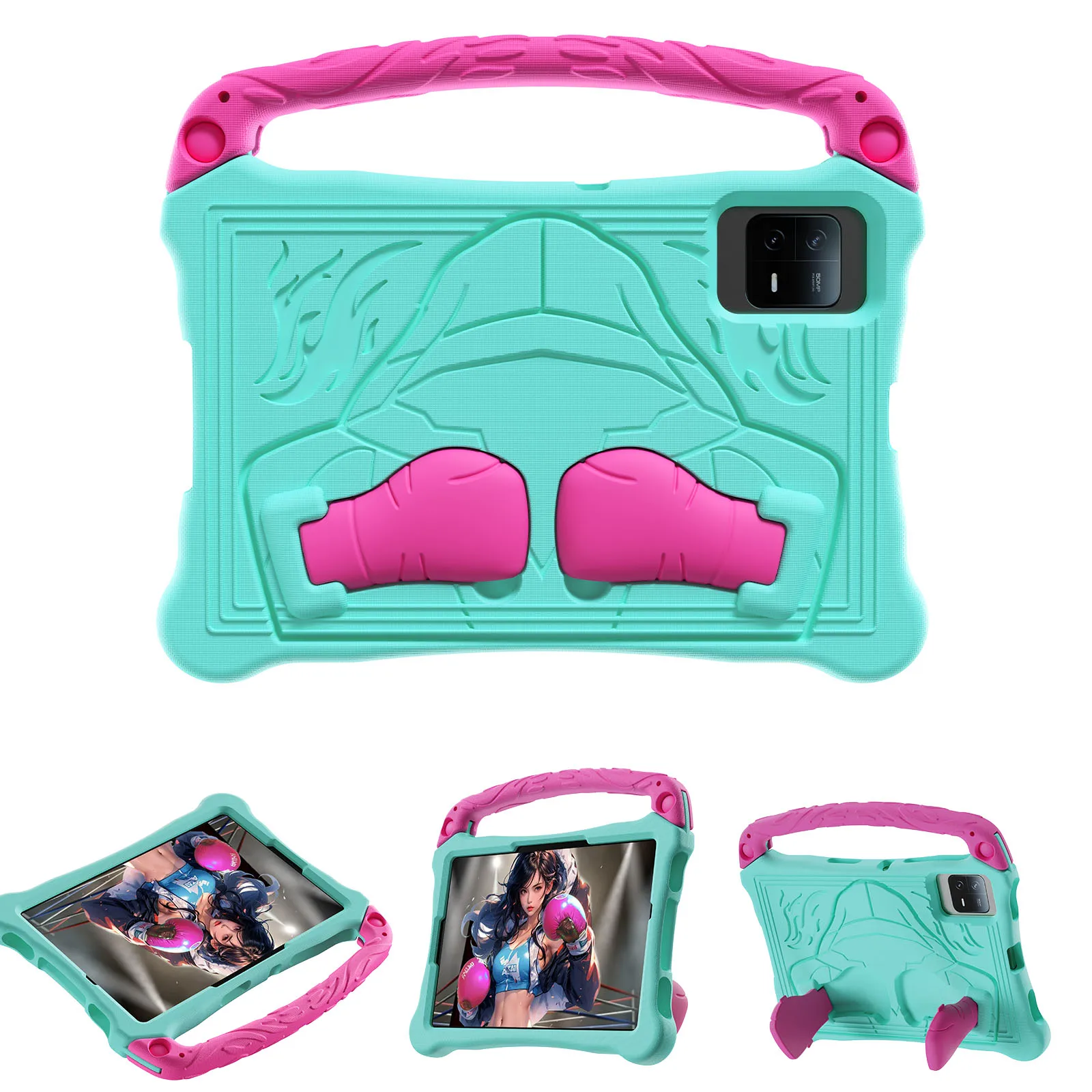 

EVA Tablet Cover For Samsung Galaxy Tab S7 S8 S9 S10 FE T870 875 X700 706 710 510 520 Boxer Stand Shockproof Kids Portable Case