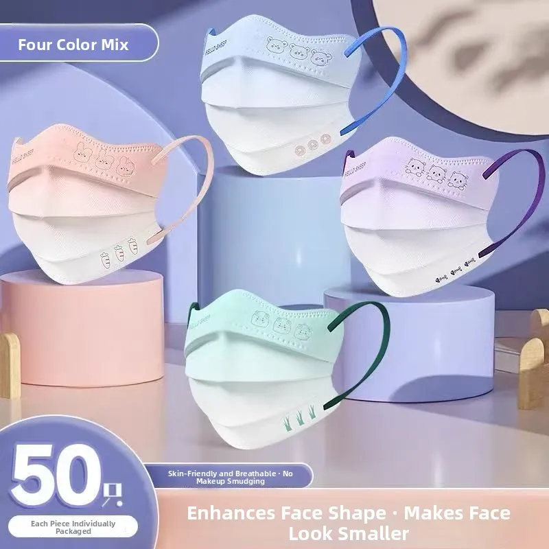 

Disposable Children's Mask Independent Paaging for Girls Age 8 to 2 Students Special Use Baby 3 to 6 Ear Hanging Sle