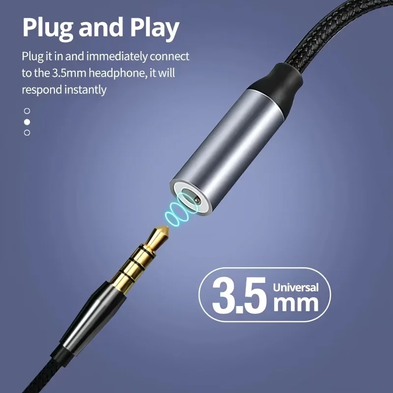 Type C to 3.5mm Jack Earphone Adapter USB-C 3 5mm Audio Cable Converter For IPhone 15 17 16 Pro MAX For Galaxy For Huawei