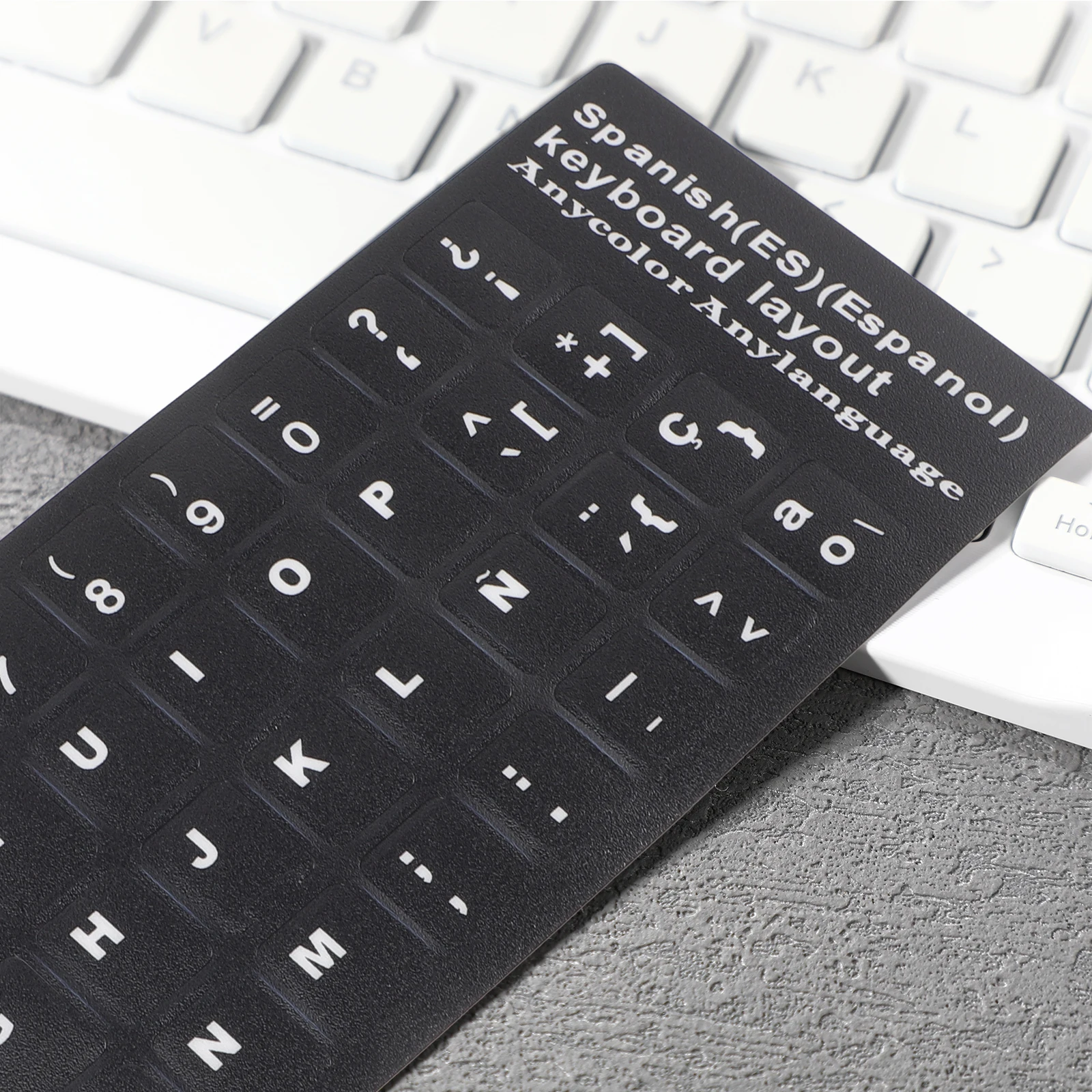

10pcs 10 Sheets Keyboard Stickers Replacement PVC Letter Stickers for Laptop Computer Dust Resistant Durable QWERTY 65%