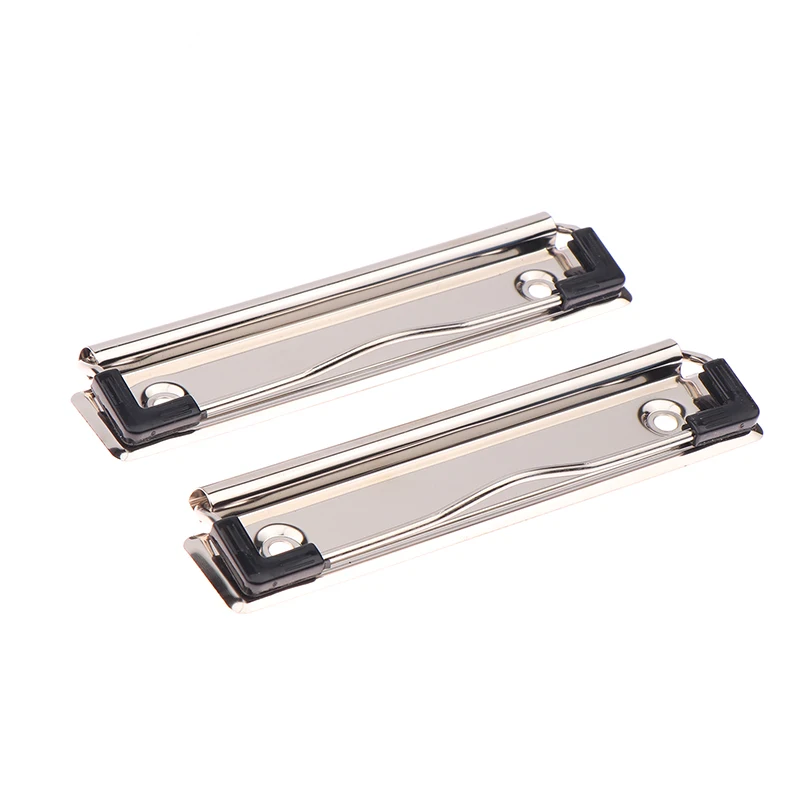 10Pcs Clipboard Clips Spring-Loaded File Folder Mountable Metal Clip Office School Hardboard Stationery Clamps Mini Binder