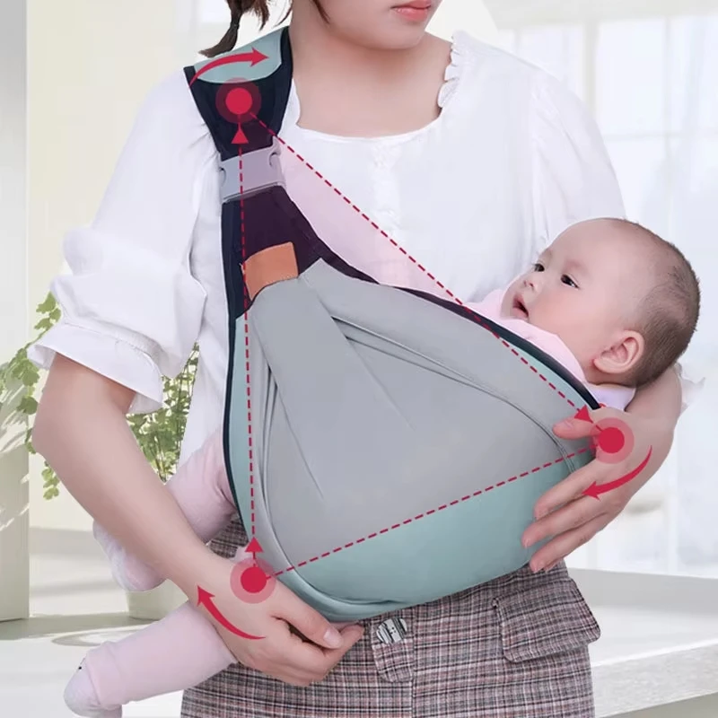 Carry baby with mommy bag, newborn door ring sling wrap diaper bag universal front hold pacifier holder baby products