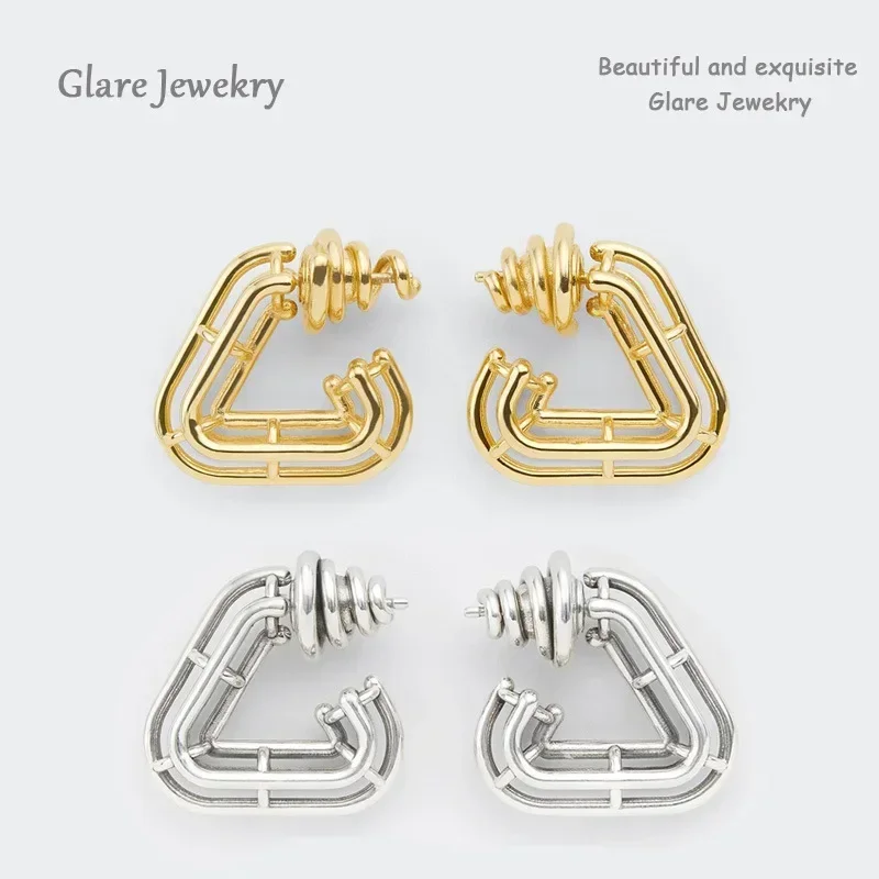 BV earrings light luxury European and American earrings all-match earrings wholesale LOGO sterling silver 925