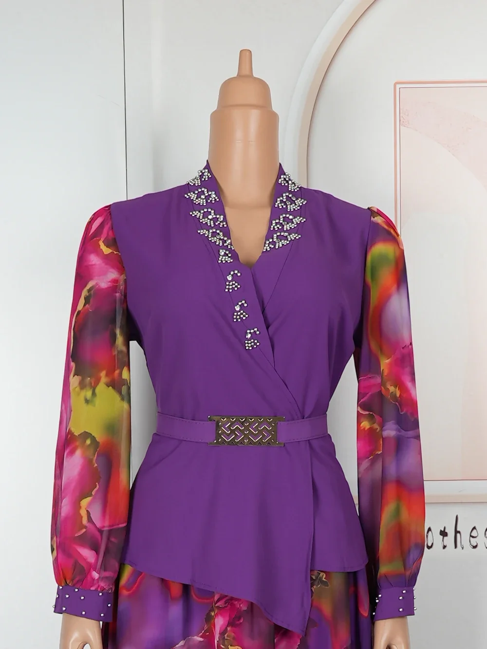 여성을위한 아프리카 의류 2 PCS 세트 탑과 스커트 정장 Dashiki Ankara 터키 복장 가운 플러스 사이즈 웨딩 파티 드레스