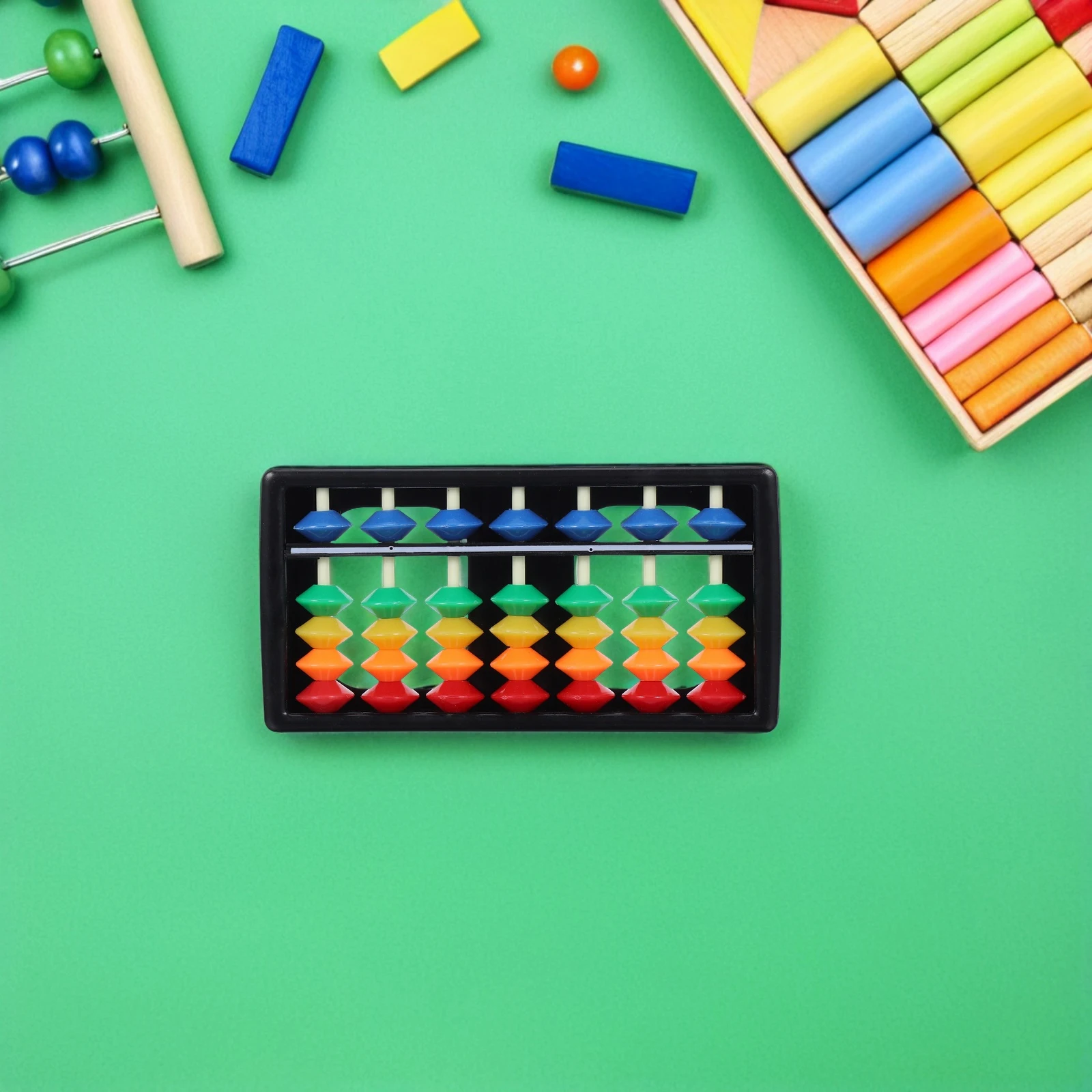 

2pcs Colorful Plastic Kids Math Learning Tool For Mental Arithmetic Training Lightweight Educational For Children Counting Tool