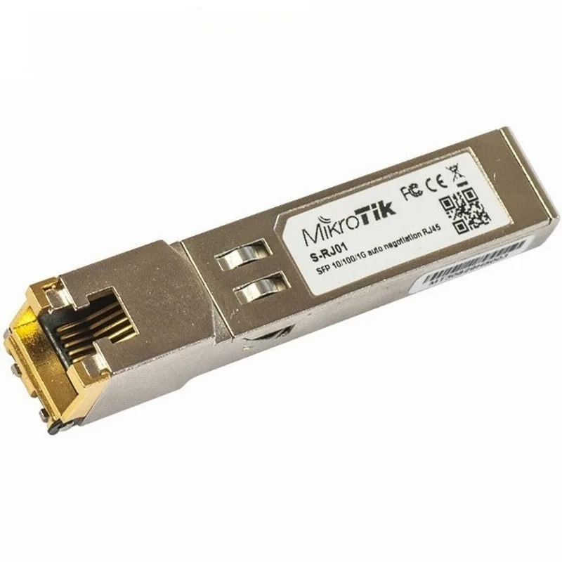 Gigabit Ethernet SFP Fiber Module RJ45 Port 1000BASE-T Copper Converter Compatible with Mikrotik