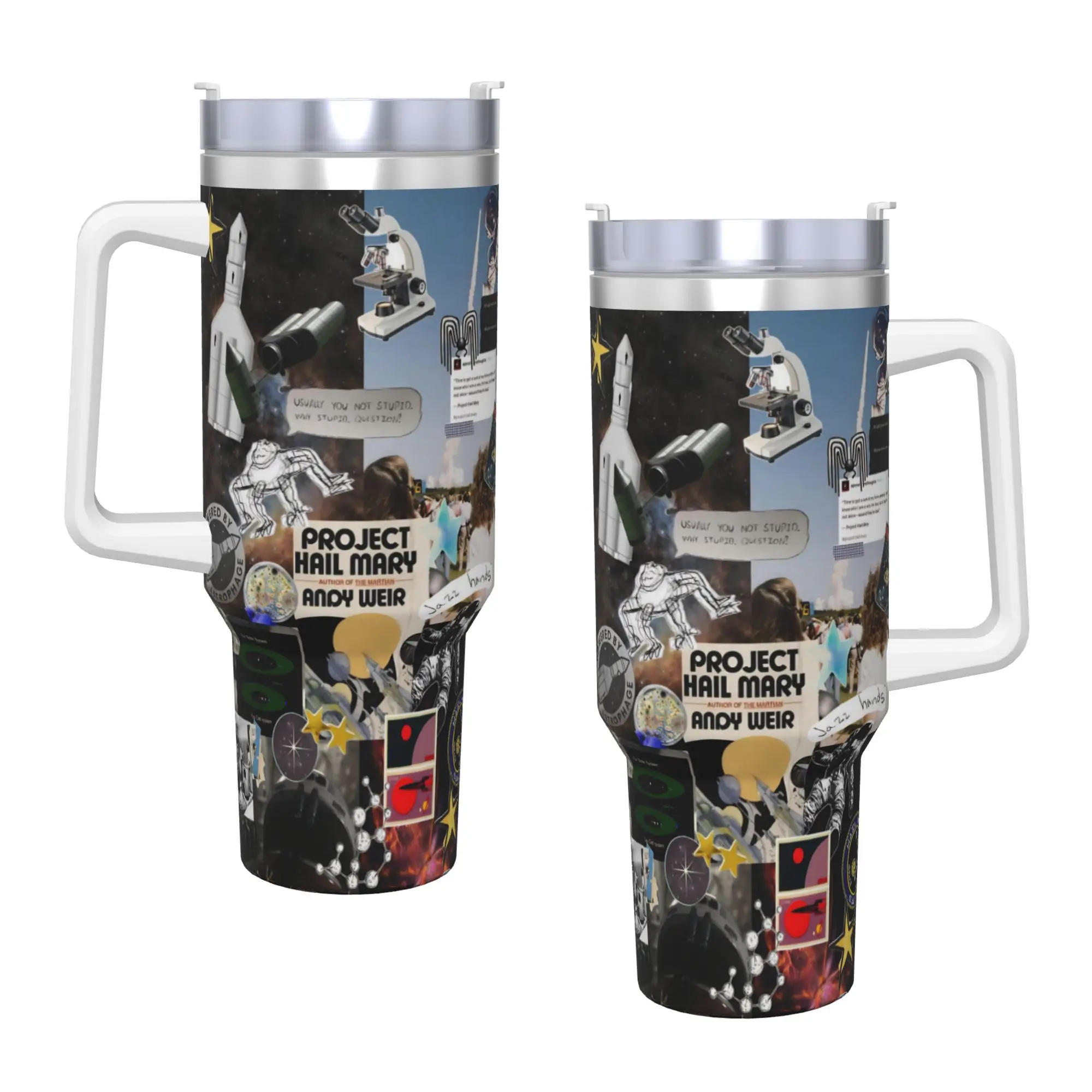 Project Hail Mary Movie 2026 Insulated Tumbler with Straws Lid  Vacuum Coffee Mugs Outdoor Portable Bottle Cup 40oz