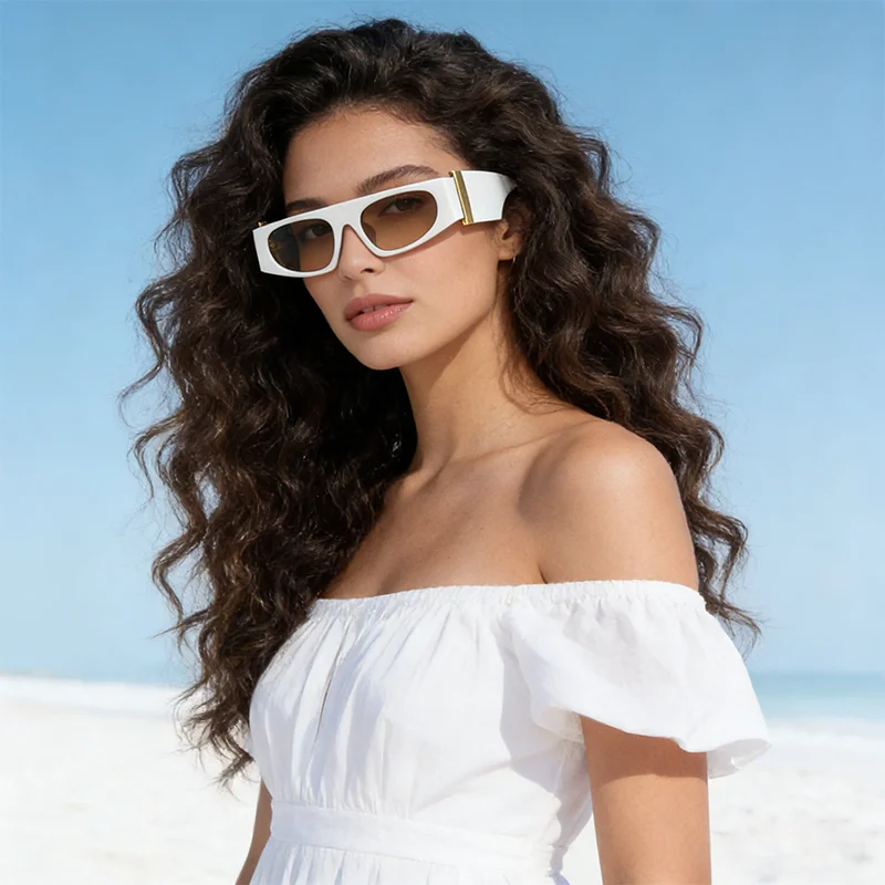 Fashionable And Individual Square-Framed Wide-Leg European And American Sunglasses The Same Style As Instagram Influencers M470
