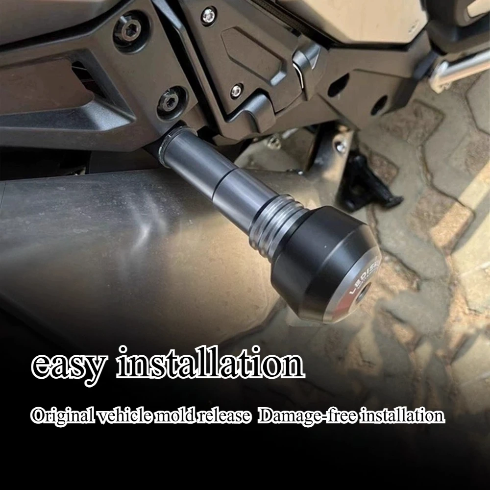 For Honda XADV750. Modified exhaust system with anti-drop function. Rebel X-ADV750 exhaust pipe with anti-drop protection gel.