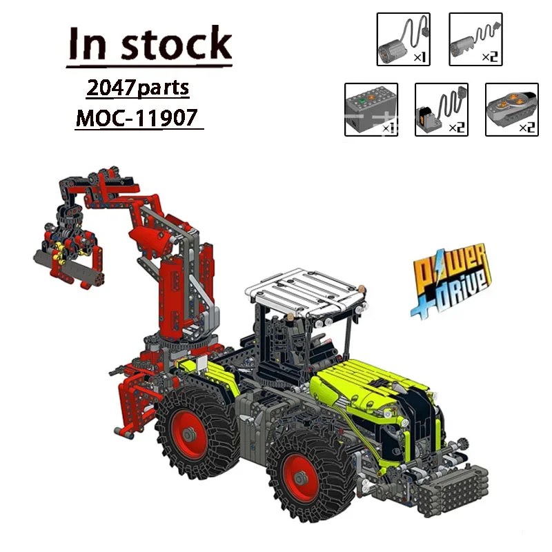 MOC-11907Custom RC 42054 Modification Building Block Model• 2047 Building Block Parts Kids Birthday Building Block Toy Gift