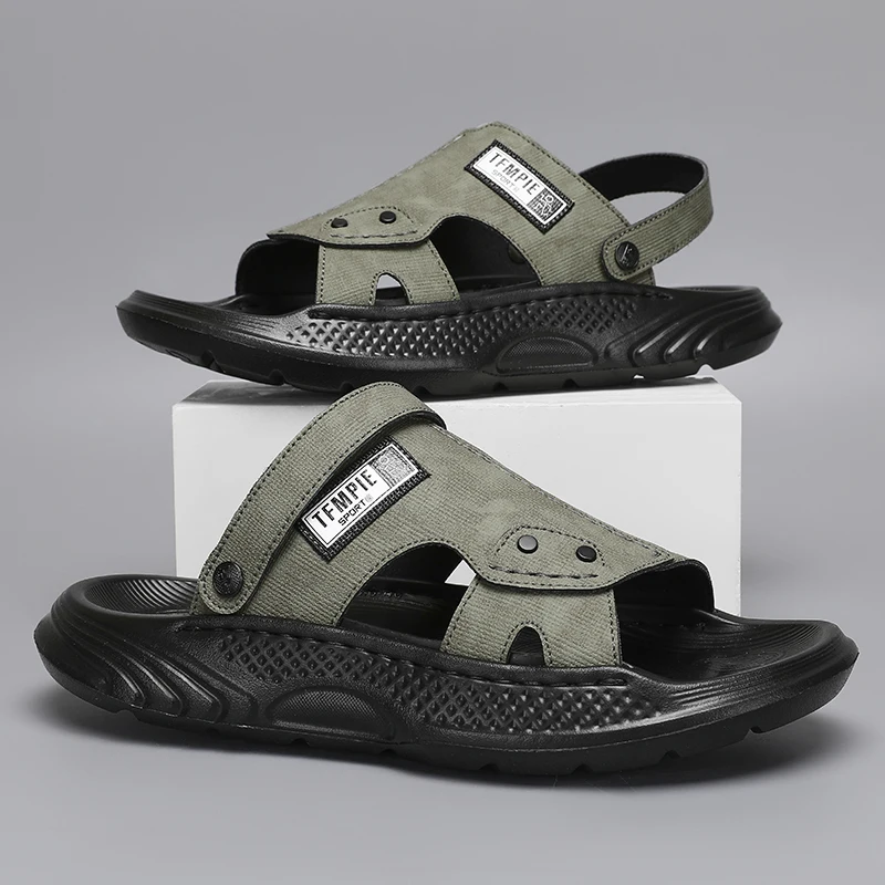 

Quality Men Summer Sandals Fashion Mens Slipers Light Adult Thicksoled Beach Shoes Non Slip Open Toe Platform Sandals for Men