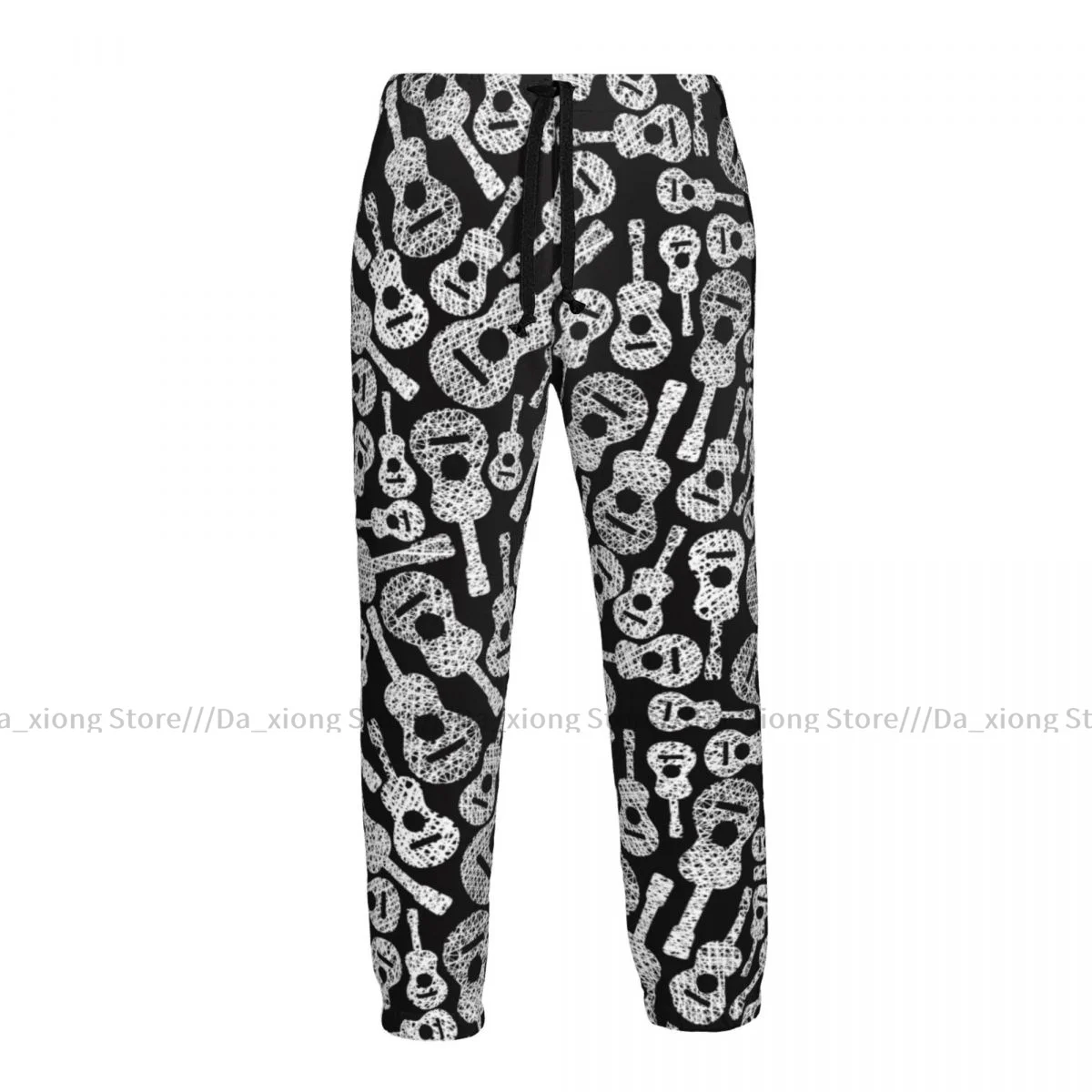 

Casual Jogger Pants Classic Acoustic Guitars Music Theme Men Fitness Gyms Pants Outdoor Sweatpants Pants Mens Trousers